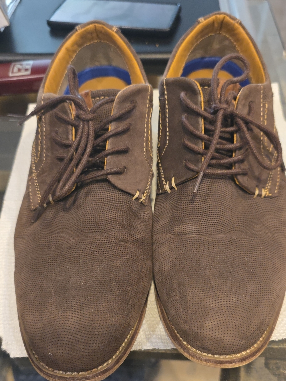 Steve Madden Brown Suede Oxford Shoes